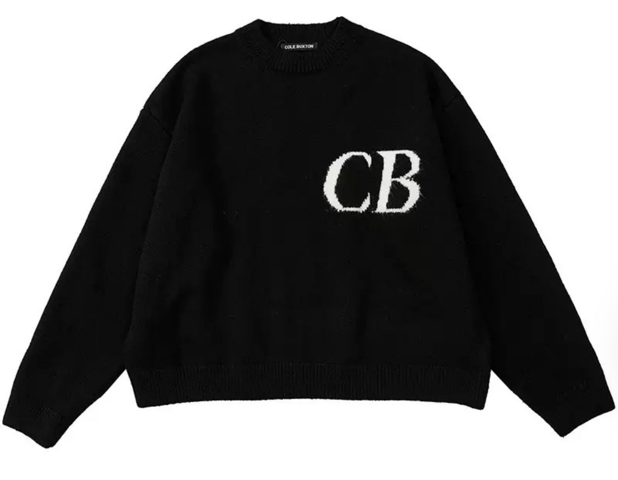 "CB" KNIT SWEATER